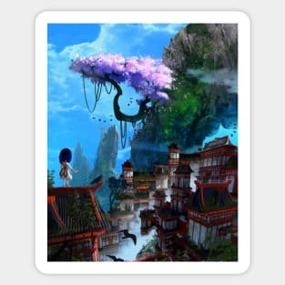 Kitsu Village Sticker